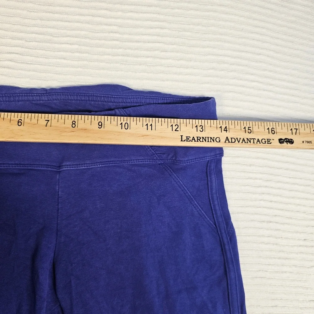 athleta Purple‎ Ruched Cropped Yoga Leggings Pants Athletic Wear Womens Size S